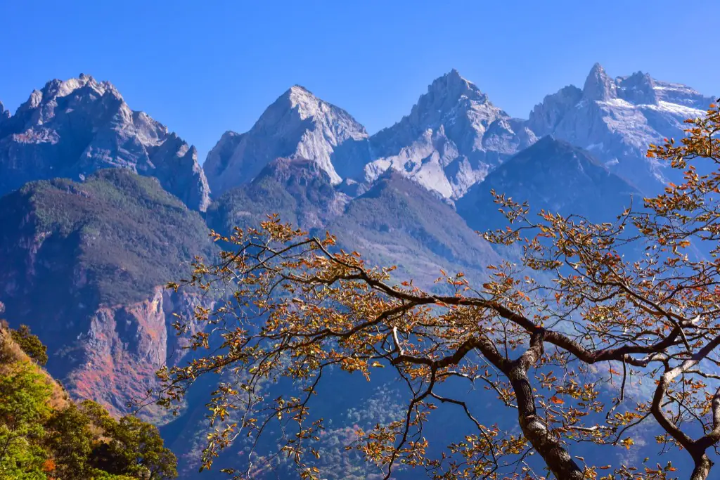 Snow-capped mountains in Yunnan